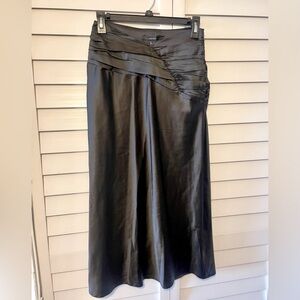 Forever 21 Midi Satin Skirt